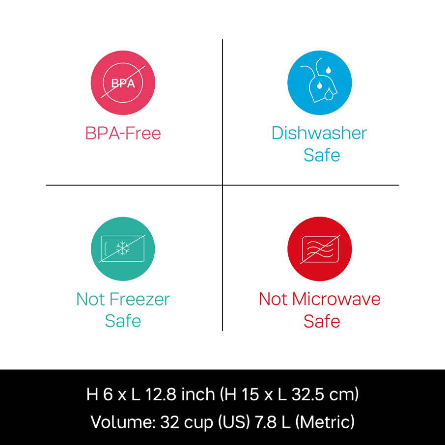 Tupperware Thatsa® Bowl | Airtight. Leakproof. Mixing Bowl. 32-cups / 7.8 L
